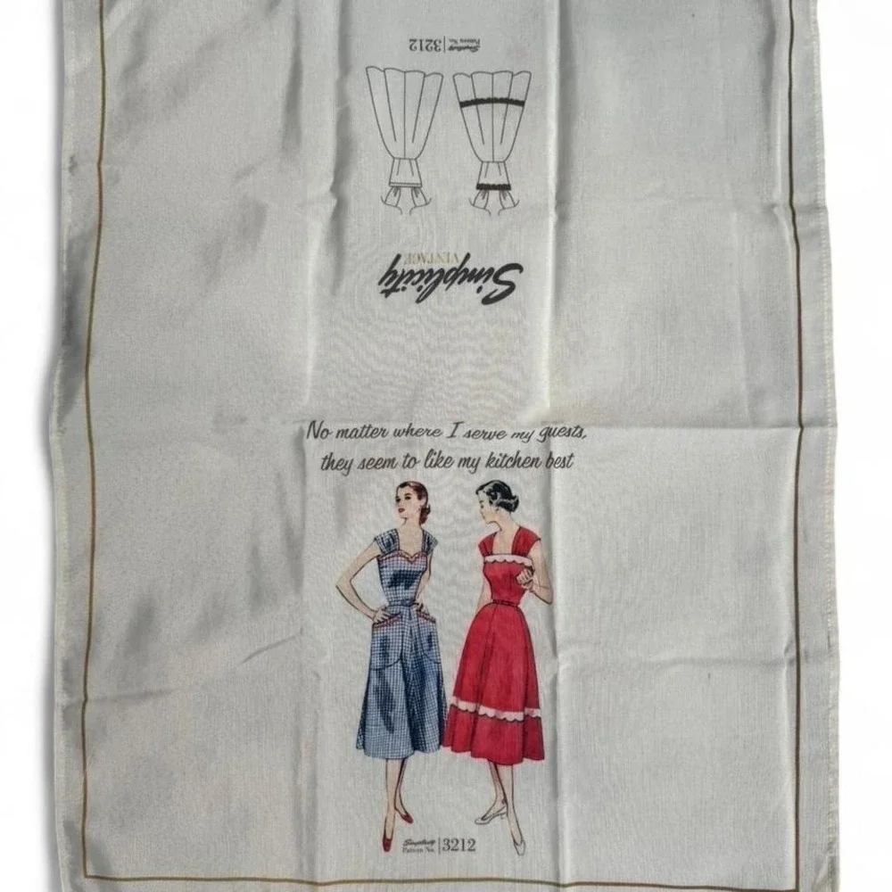 Vintage‎ Simplicity pattern tea towel set no. 8232 & no. 3212